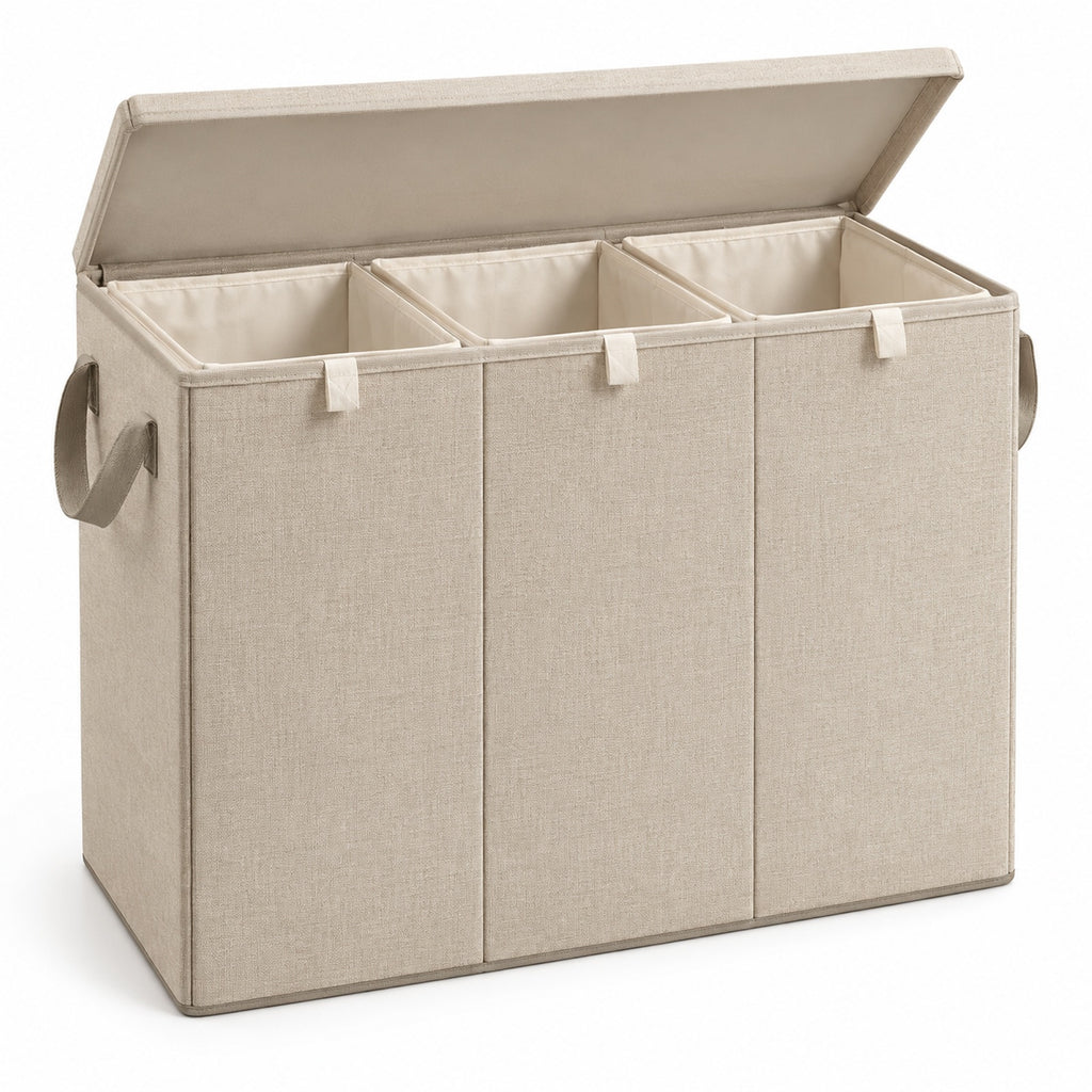 Triple-Section Laundry Hamper