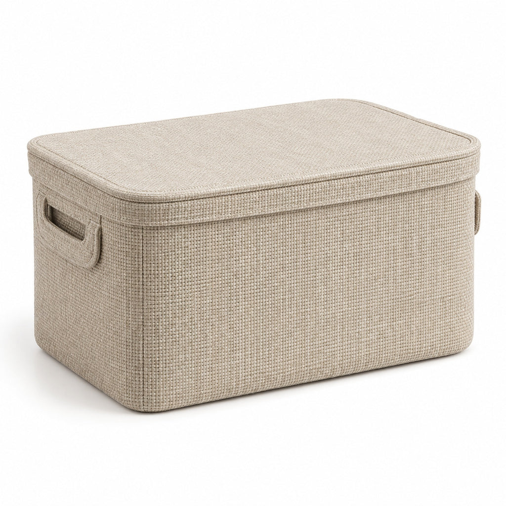 Lidded Fabric Storage Basket