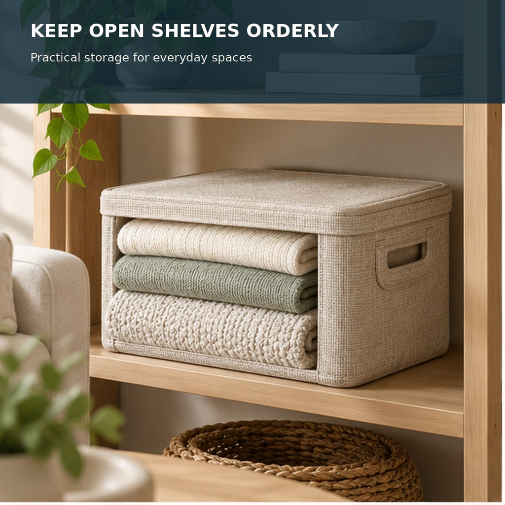 Lidded Fabric Storage Basket