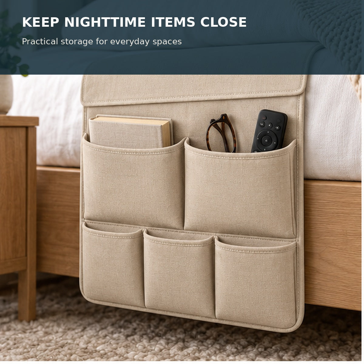 Bedside Pocket Organizer