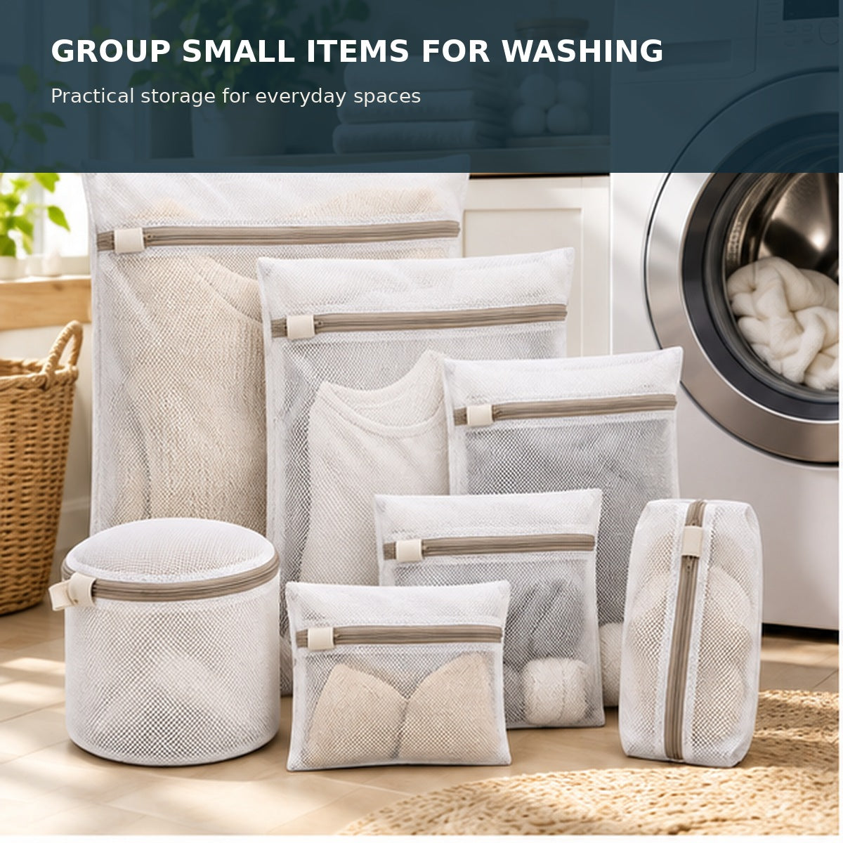 Mesh Laundry Wash Bag Set