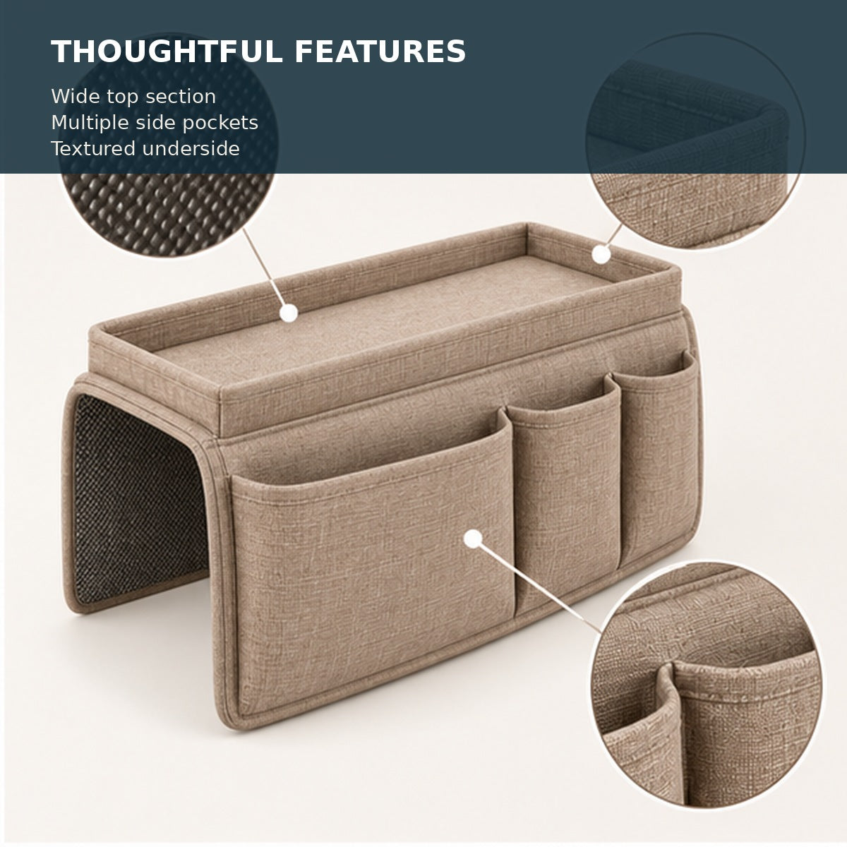 Sofa Armrest Organizer