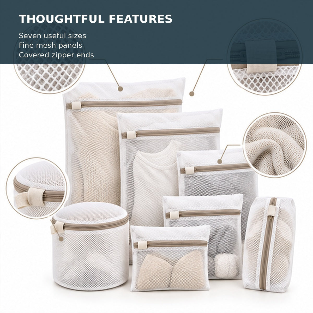Mesh Laundry Wash Bag Set