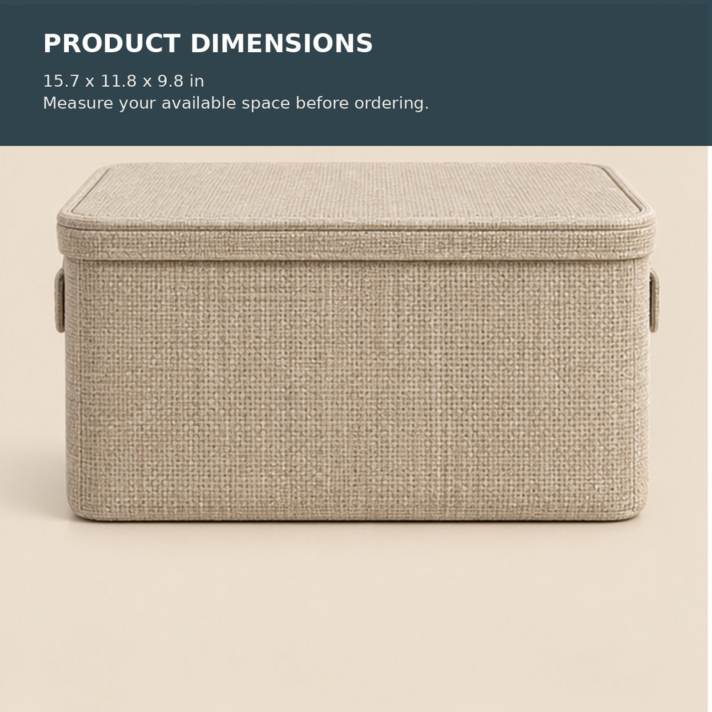 Lidded Fabric Storage Basket