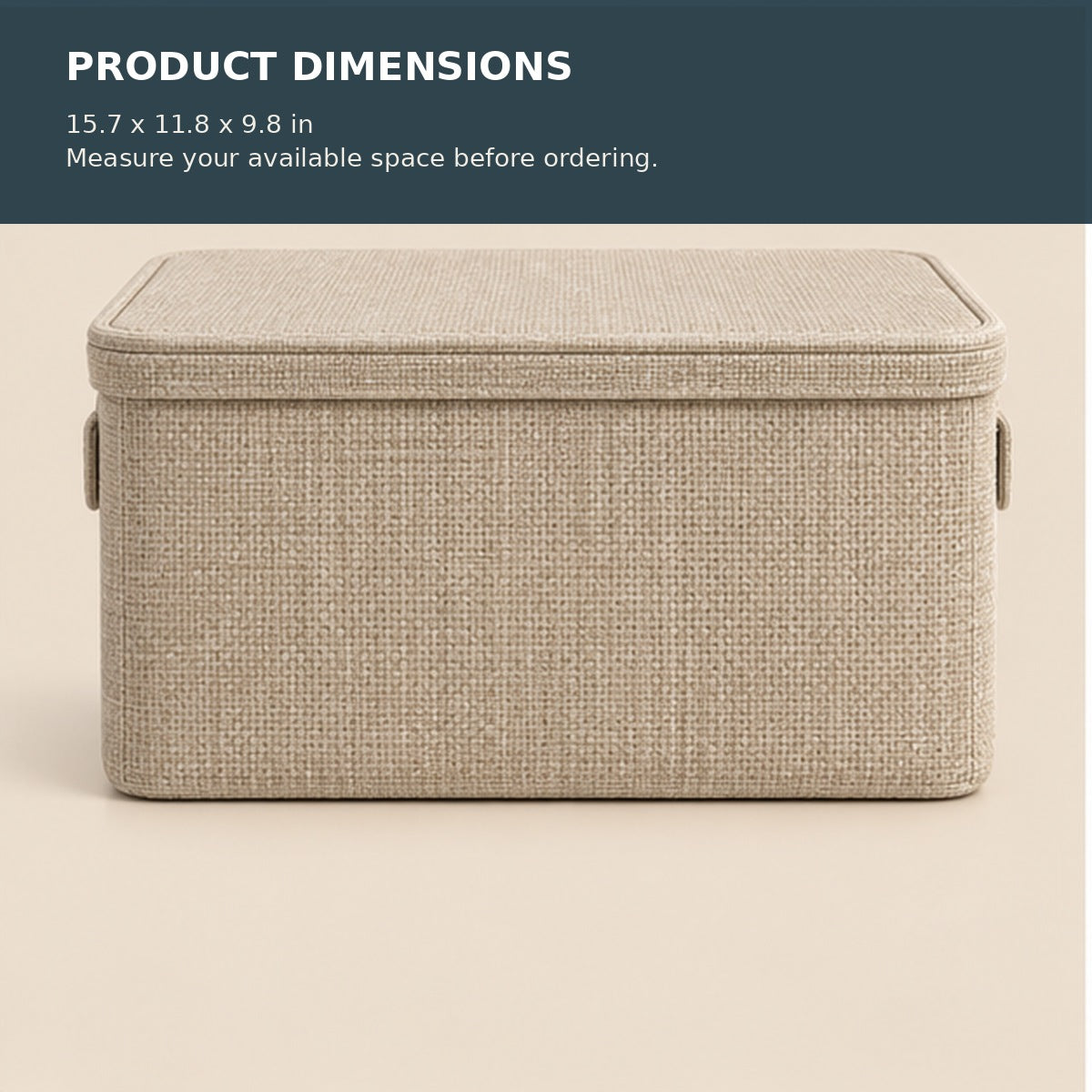 Lidded Fabric Storage Basket