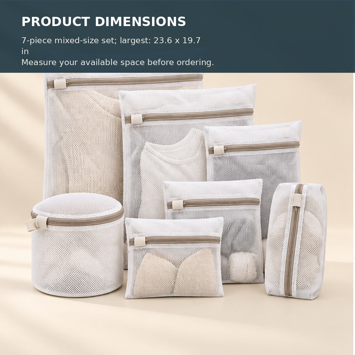 Mesh Laundry Wash Bag Set