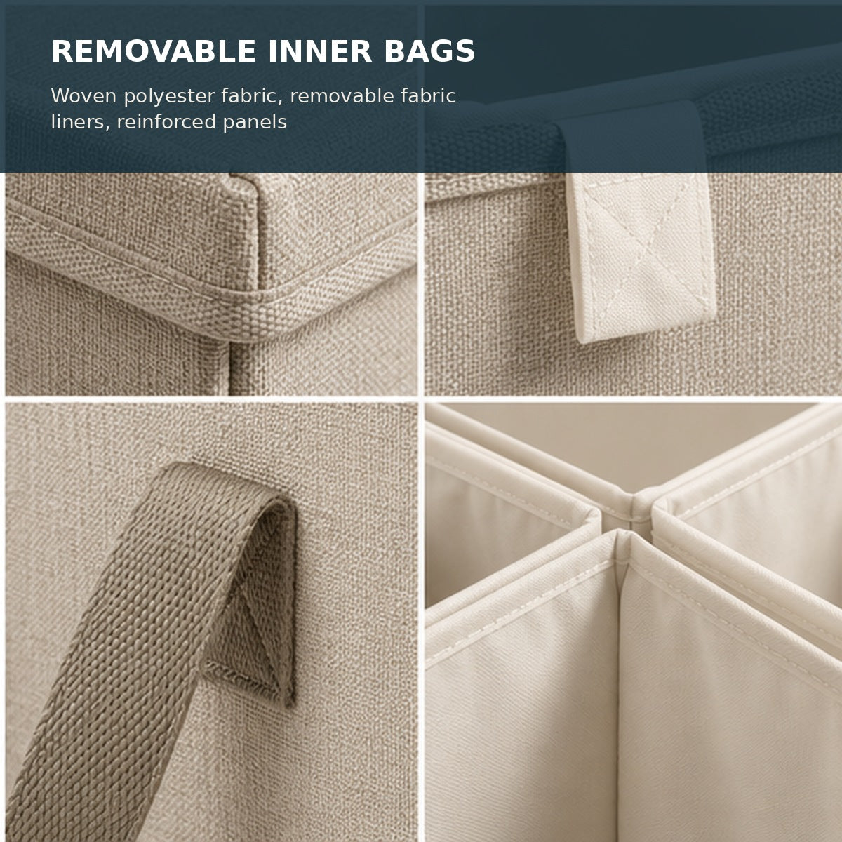Triple-Section Laundry Hamper