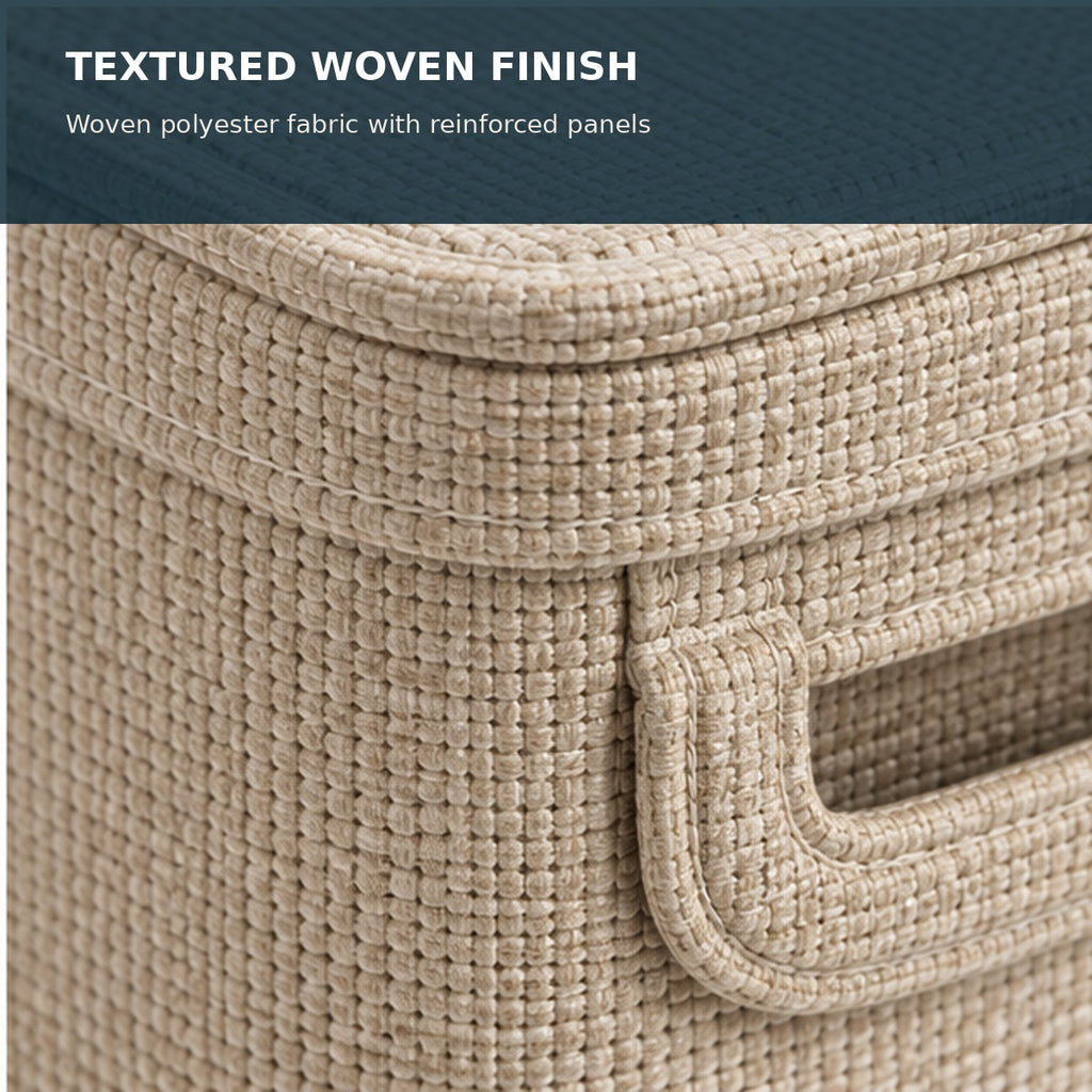 Lidded Fabric Storage Basket