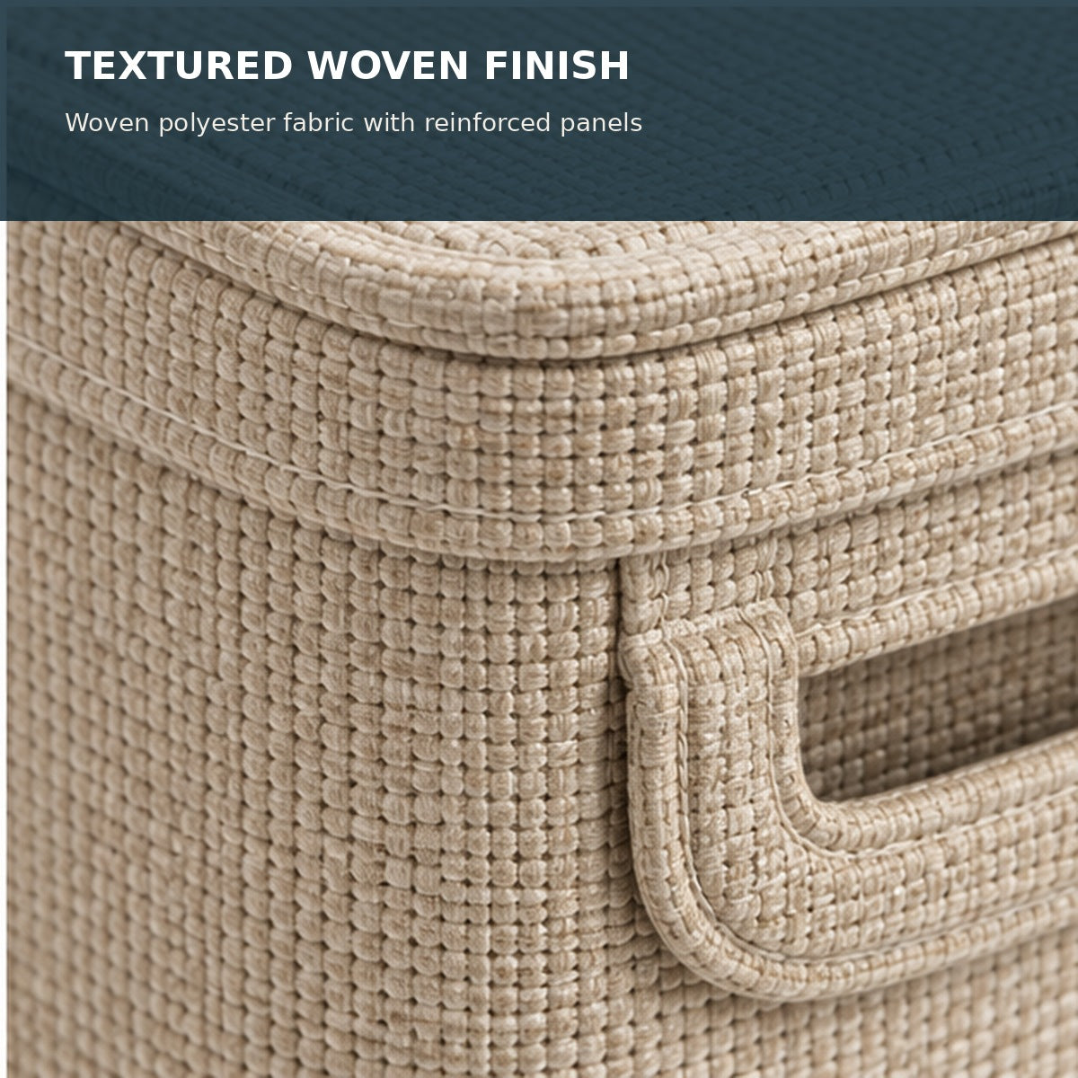 Lidded Fabric Storage Basket
